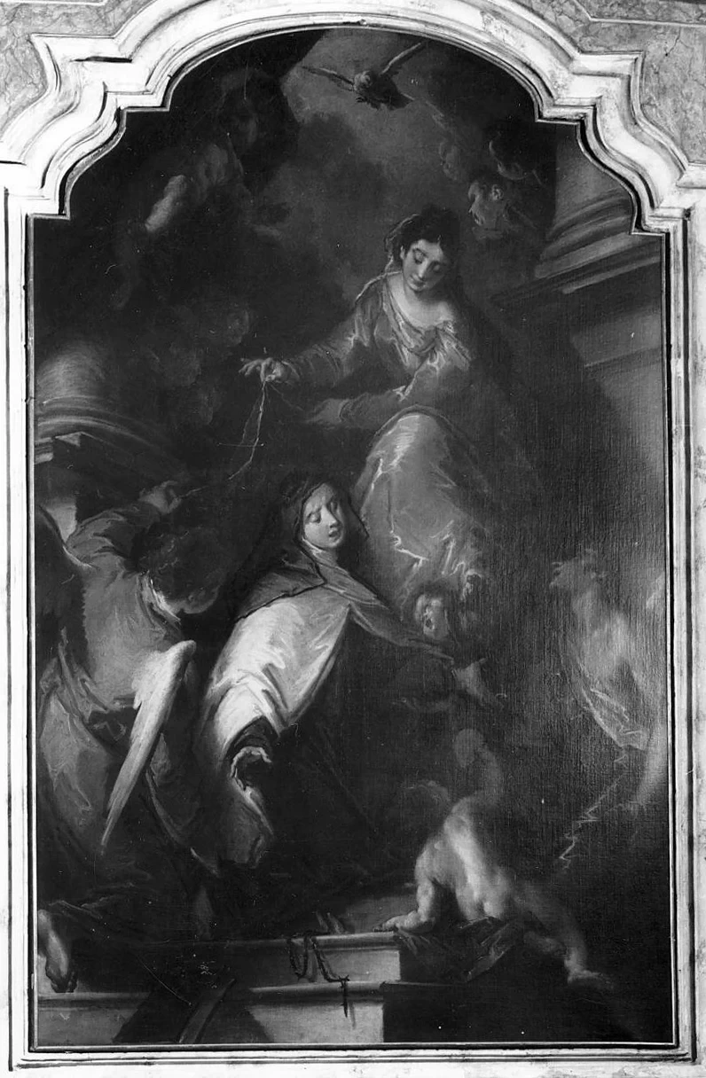 Santa Maria Maddalena dei pazzi riceve il velo dalla Madonna - Revere, Mantova